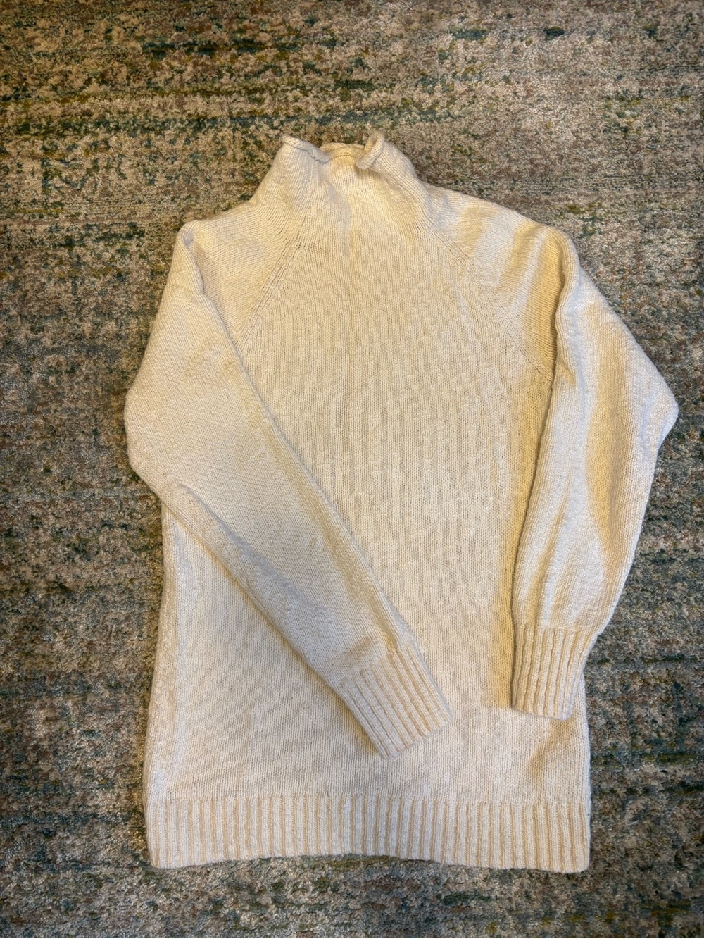 L.L. Bean Cream Turtleneck Sweater